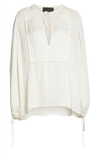 Nili Lotan - RENA TIE NECK SILK TOP