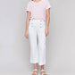 Charlie B - Cropped Pull-on Flare Jeans