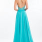 Rachel Allan - Open Back Beaded Chiffon Gown