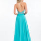 Rachel Allan - Open Back Beaded Chiffon Gown