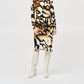 Joseph Ribkoff - Animal Print Faux Wrap Sheath Dress