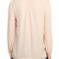 Adrianna Papell - Crewneck Long Sleeves Button Detail Woven Top