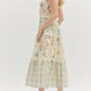 Entro - Tiered Floral Midi Dress