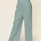 Double Take - Women's Full Size Texture Smocked Waist Wide Leg Pants