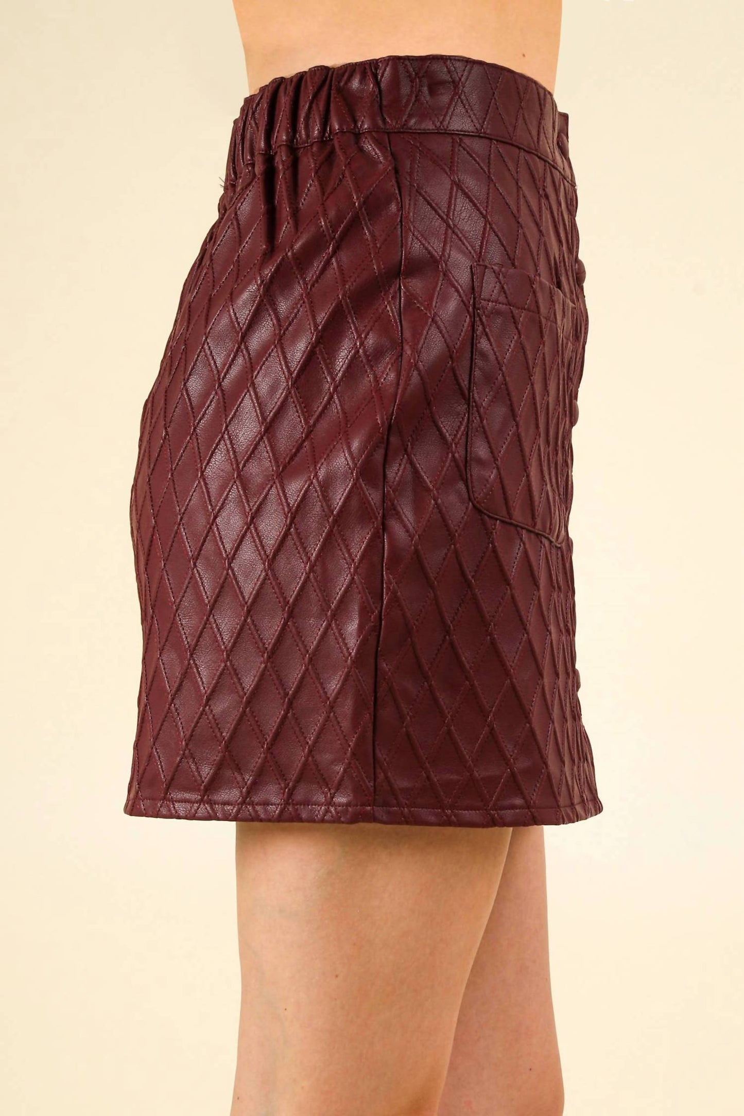 Very J - Textured Faux Leather Mini