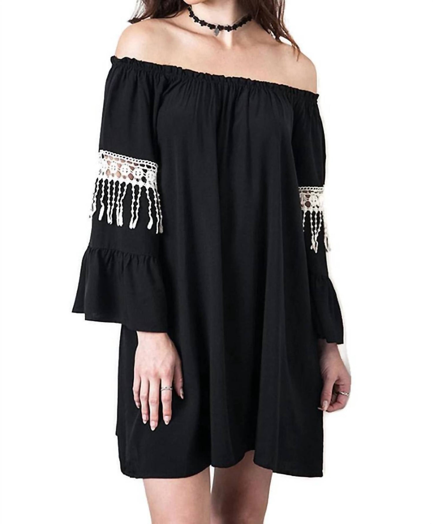 Umgee - Bell Sleeve Boho Chic Dress