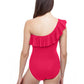 Profile By Gottex - Ruffle One Shoulder One Piece Swimsuit
