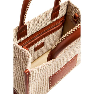 Versace - Women's Athena Raffia Leather Small Shopper Tote Bag