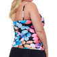 Profile By Gottex - Plus Size Shirred Underwire Tankini Top