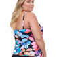 Profile By Gottex - Plus Size Shirred Underwire Tankini Top