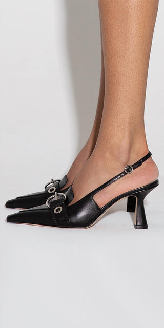 Aeyde - Women's Tara Eyelet Slingbacks