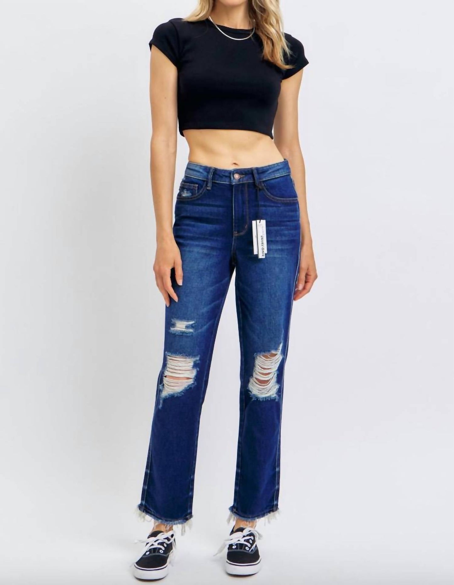 Judy Blue - WomenRigid Magic Heavy Destroy Straight Leg