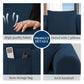 Spring Sofa with High-Quality Fabric, Pillows & Storage in Blue