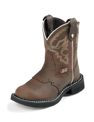 Justin - Kids Leather Ankle Boot - 2D Width