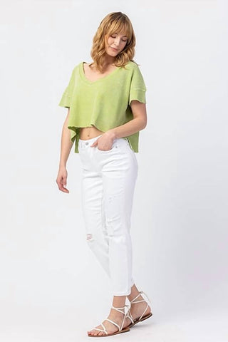 Judy Blue - Mid-Rise Boyfriend Destroyed Jeans