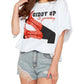 Buddylove - Giddy Up It's Gameday Oversized Graphic Tee
