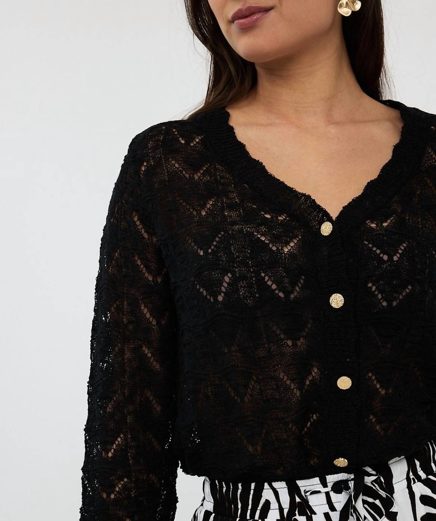 Esqualo - Fancy Knit Cardigan