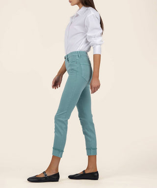 Kut From The Kloth - Amy Crop Straight Leg Roll Up Jean