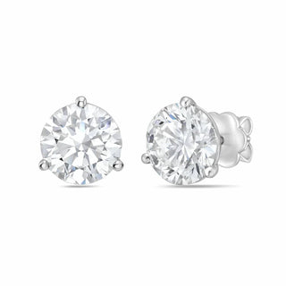 Diana M Jewels - 2.00 Cts Lab Grown Round Diamond Stud Earrings