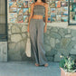 Elan - Gingham Wide Leg Pants