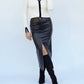 Falcon Park - Lilliana Faux Leather Maxi Skirt