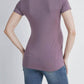 Hello Miz - Ruched Short Sleeve Maternity T-Shirt