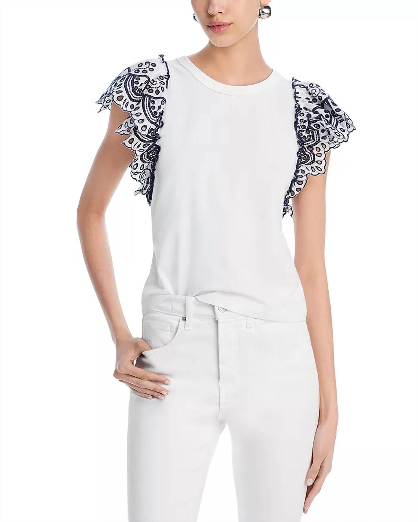 Veronica Beard - Julianka Flutter Sleeve Top