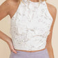 Cloud Ten - Alexa Floral Textured Crochet Lace Top