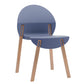 4 Piece Set of Single Chairs With a Design Combining Modern and Traditional Elements
