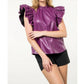 Thml - Feminine Flair Leather Top