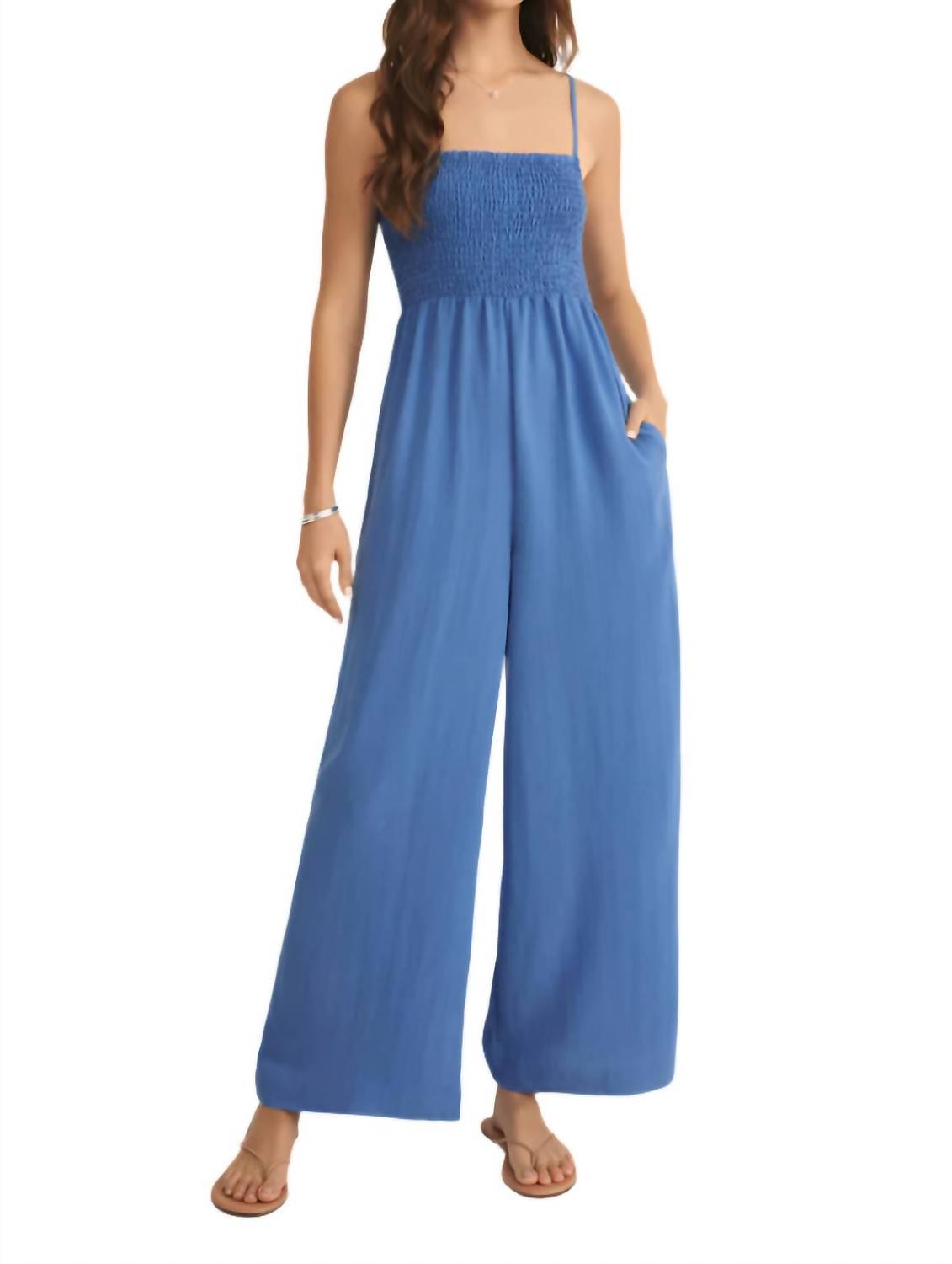 Z Supply - Beachside Smocked Jumpsuit