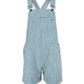 Purnell - Women's Striped Denim Overall Shorts