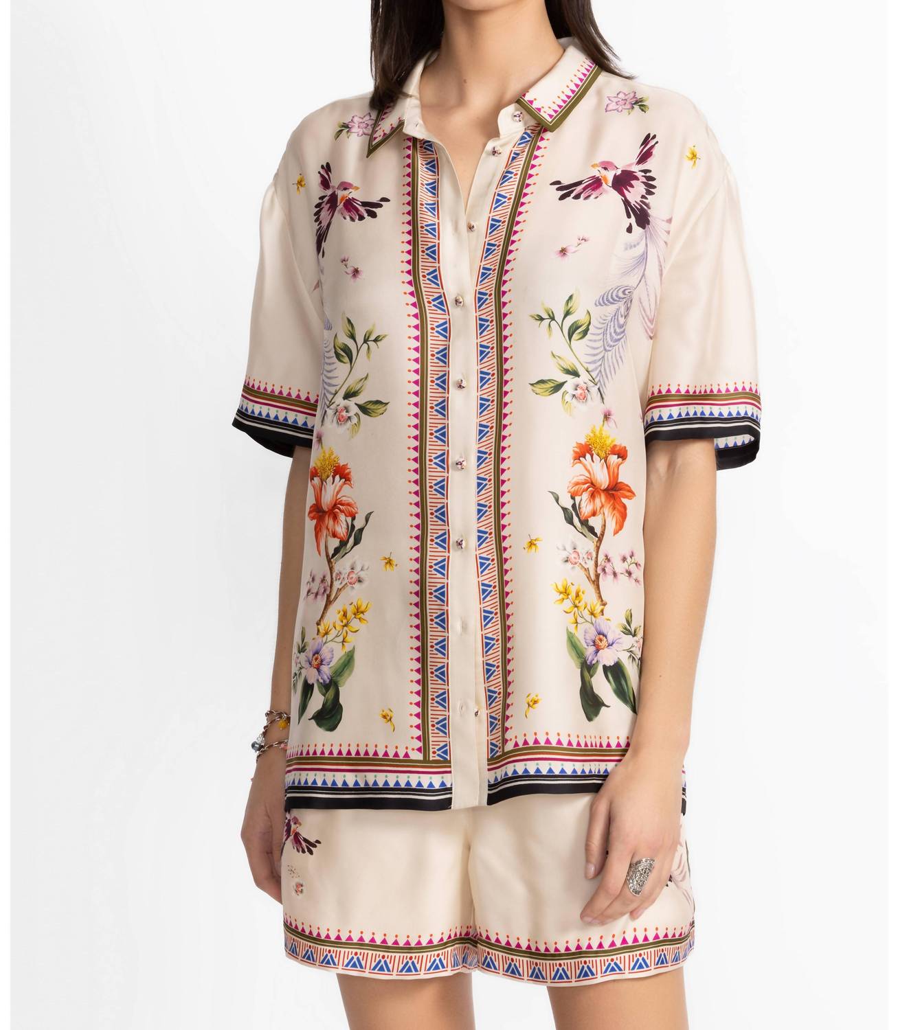 Johnny Was - Ophelia Button Down Camp Shirt