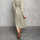 Paparazzi - Tencel Slub Long Sleeve Shirt Dress