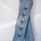 Entro - Bow Detail Wide Leg Jeans