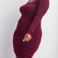 The Curve La - Plus Size Scoop Neck Short Dress