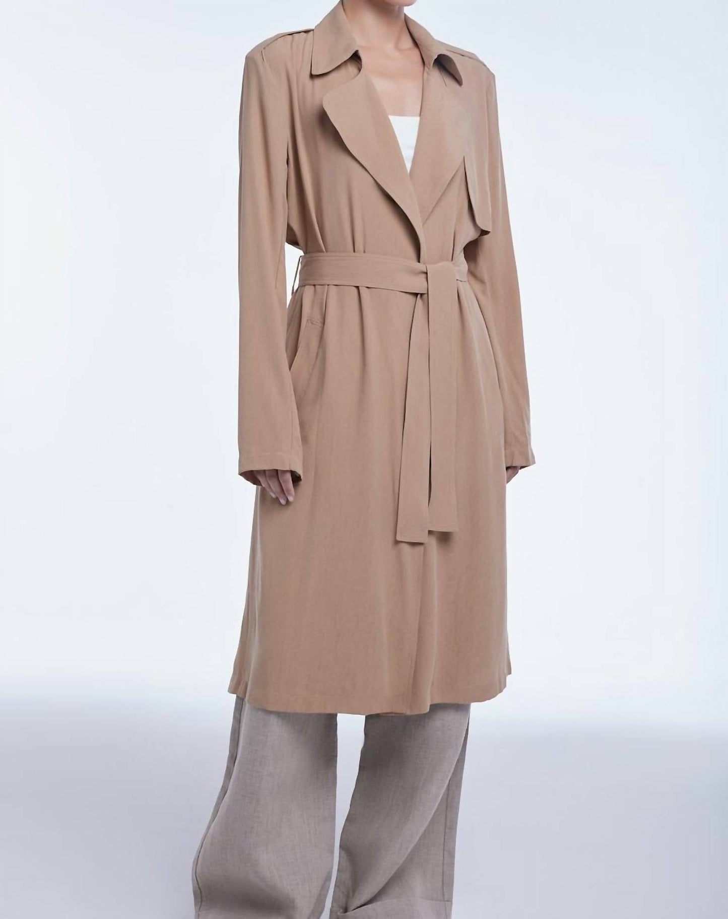 Dāl The Label - Flowy Lapel Trench Coat