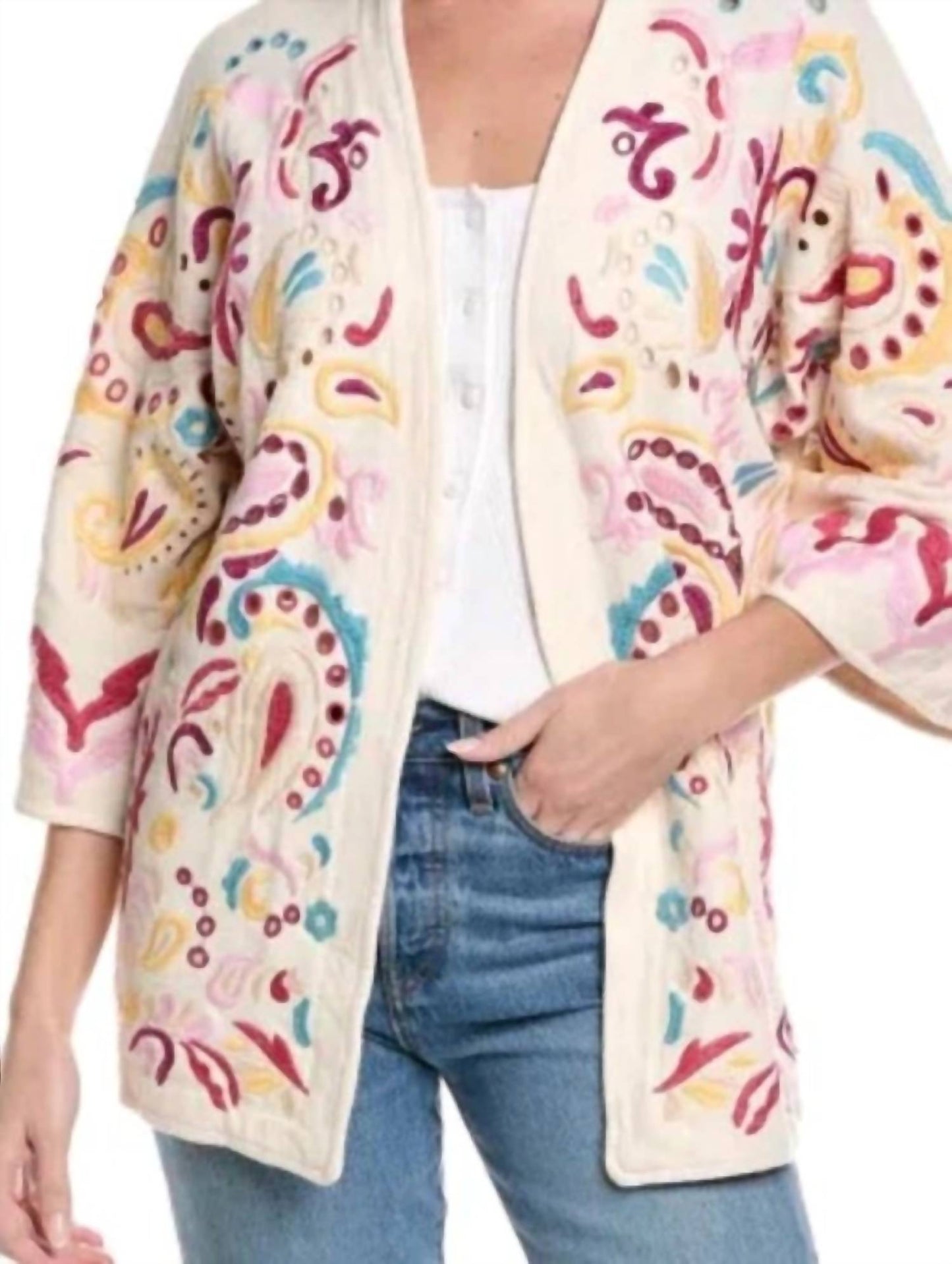 Johnny Was - BIYA SHORT KIMONO FLETCHER