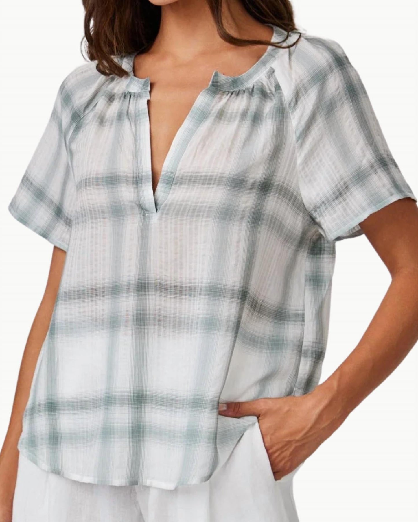 Bella Dahl - RAGLAN CAP SLEEVE PULLOVER