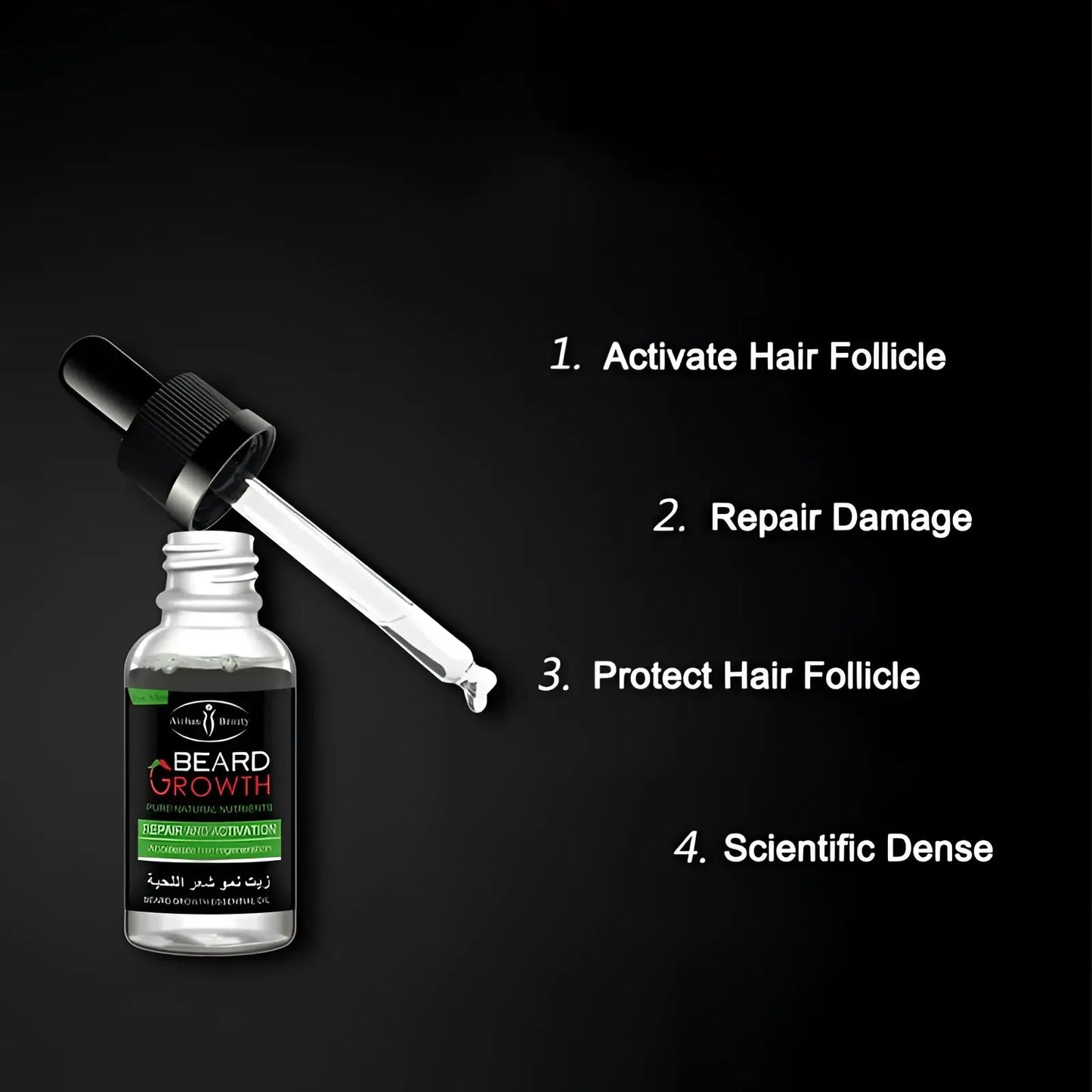 Beard Growth Oil for Natural Repair and Nourishing Care