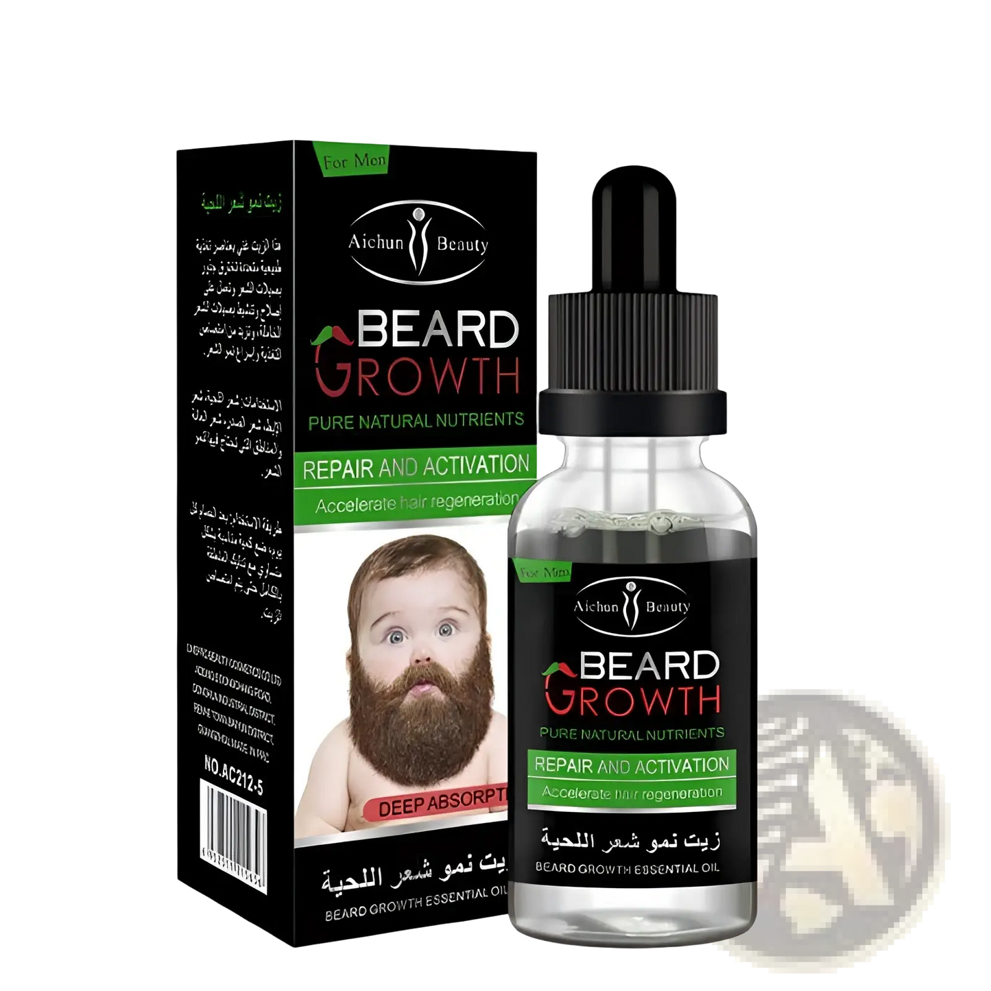 Beard Growth Oil for Natural Repair and Nourishing Care
