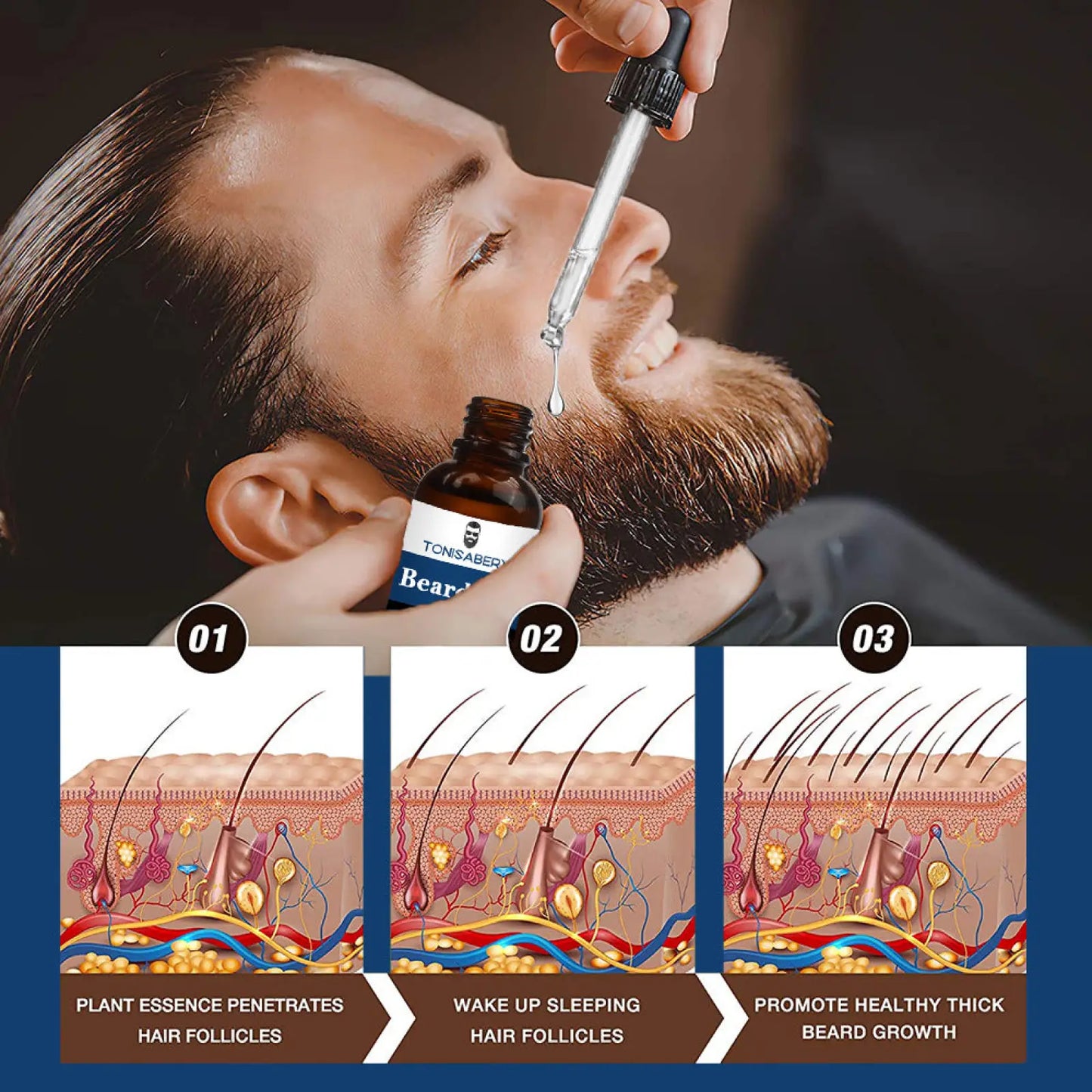 Beard Oil for Skin Softening and Hydrating 30ml