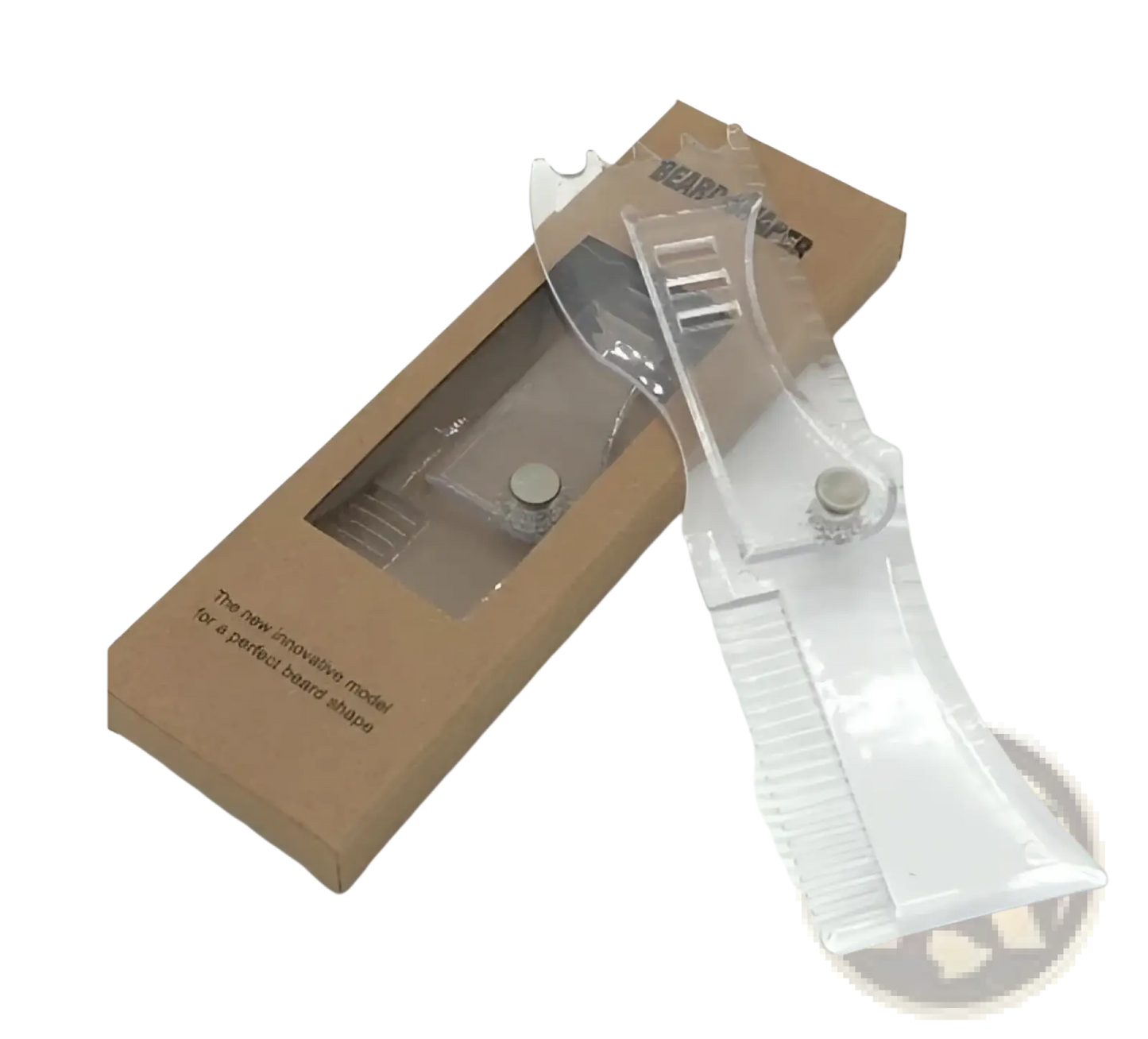 Beard Shaping Template Comb with 360 Degree Rotation