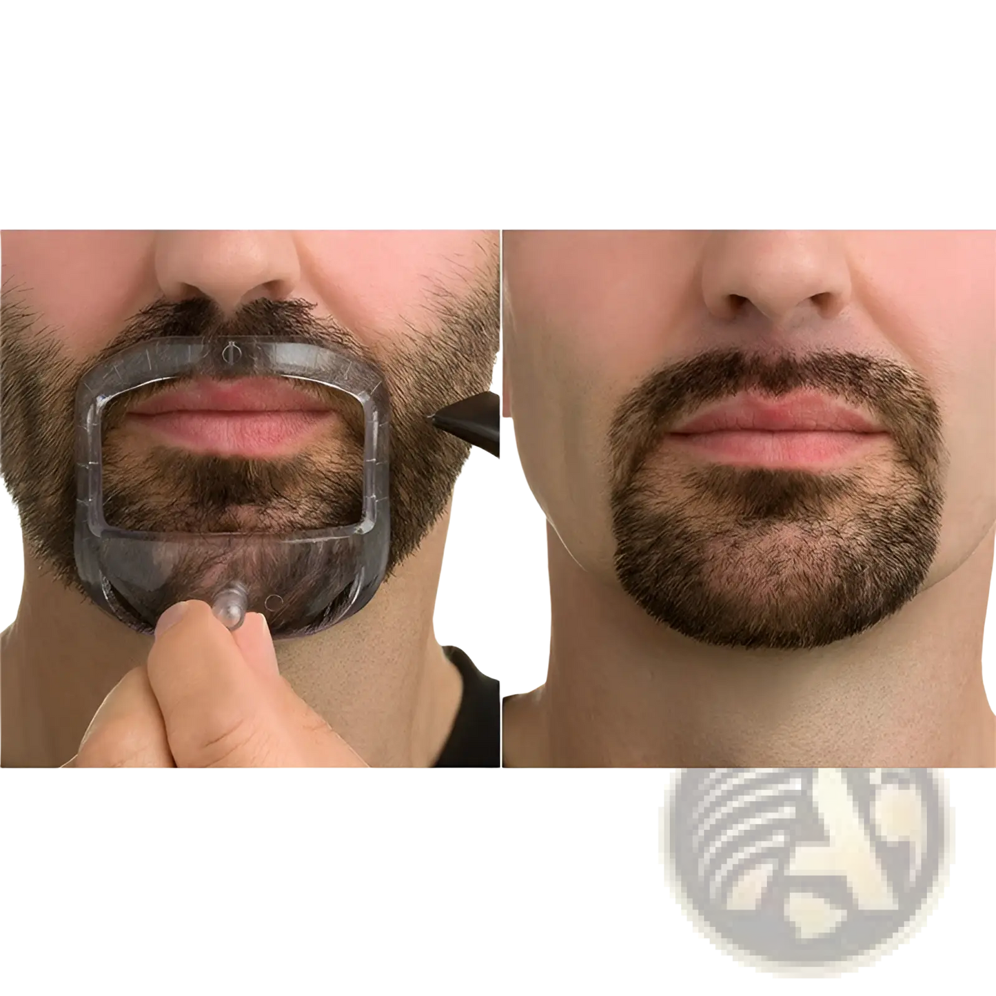 Beard Shaping Tool 5 Piece Transparent Grooming Kit