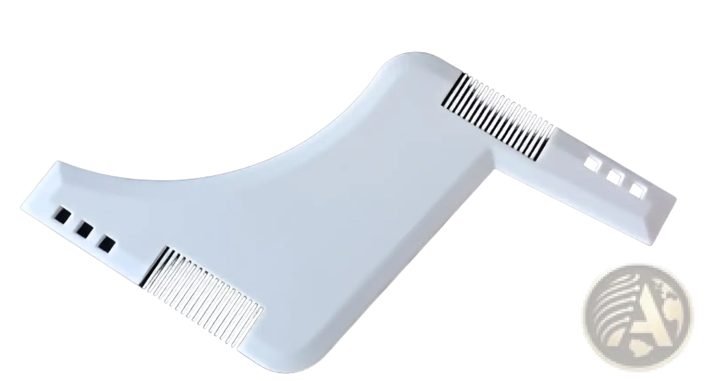 Beard Shaping Tool and Comb for Precise Trimming
