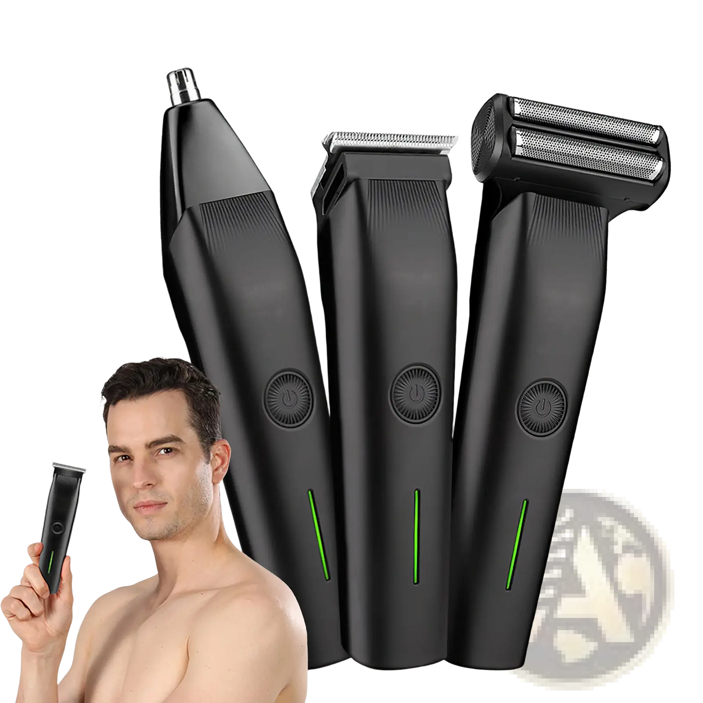 Beard Trimmer 3 in 1 Mens Grooming Kit and Hair Clippers