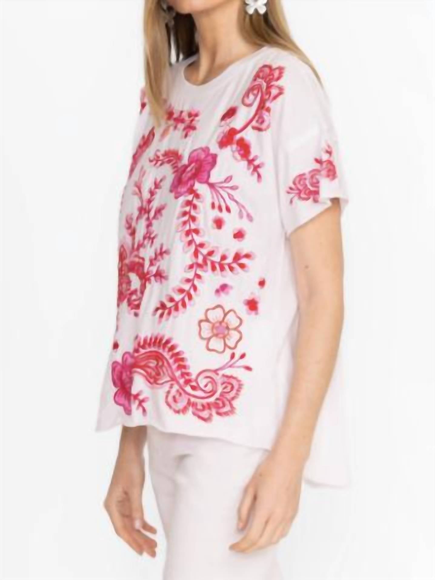 Johnny Was - Cassia Raw Detail Swing Tee