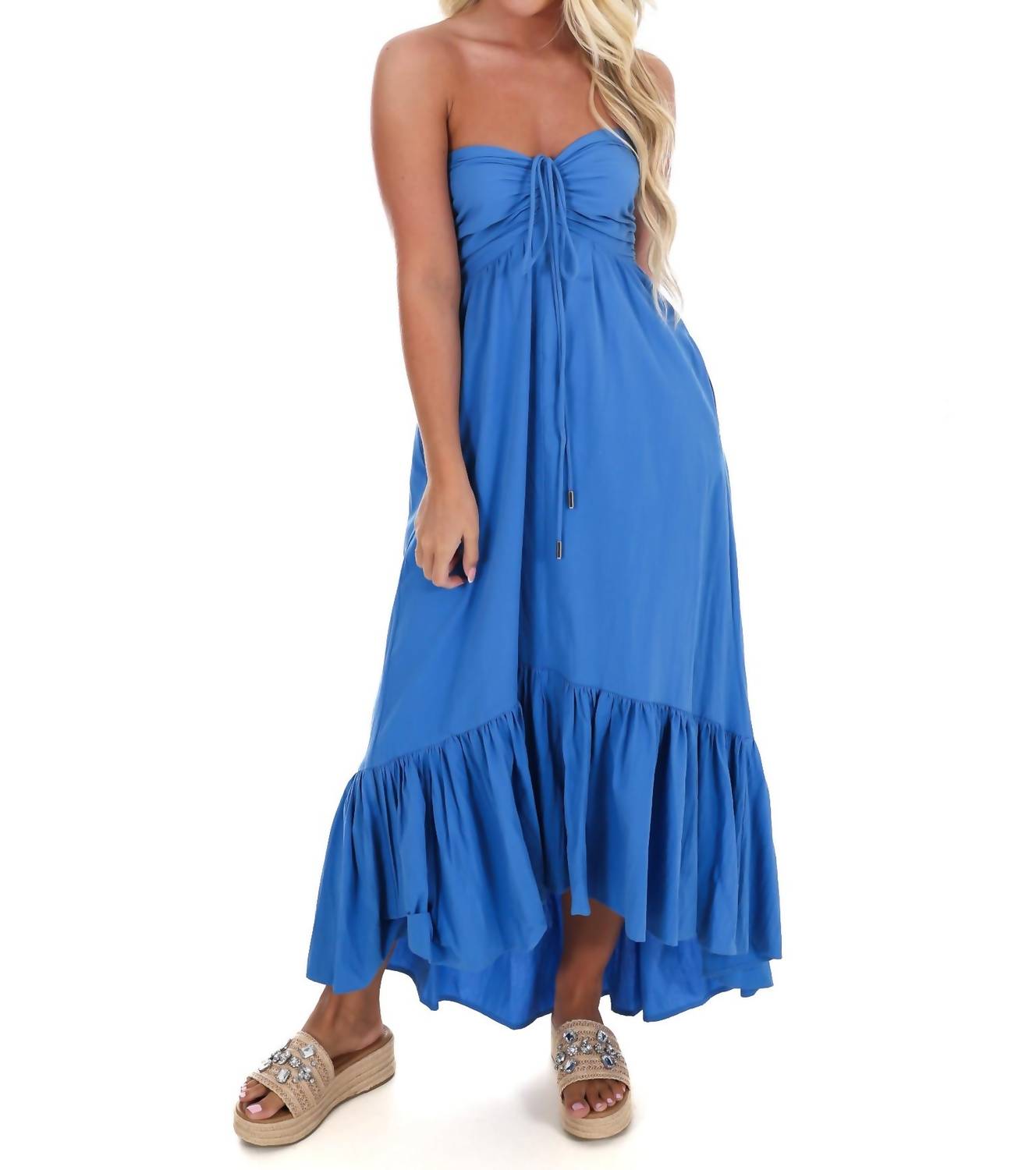 Day + Moon - Catching Feelings Halter Midi Dress