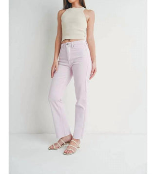 Just Black Denim - Straight Talk Lavender Straight-Leg Jeans