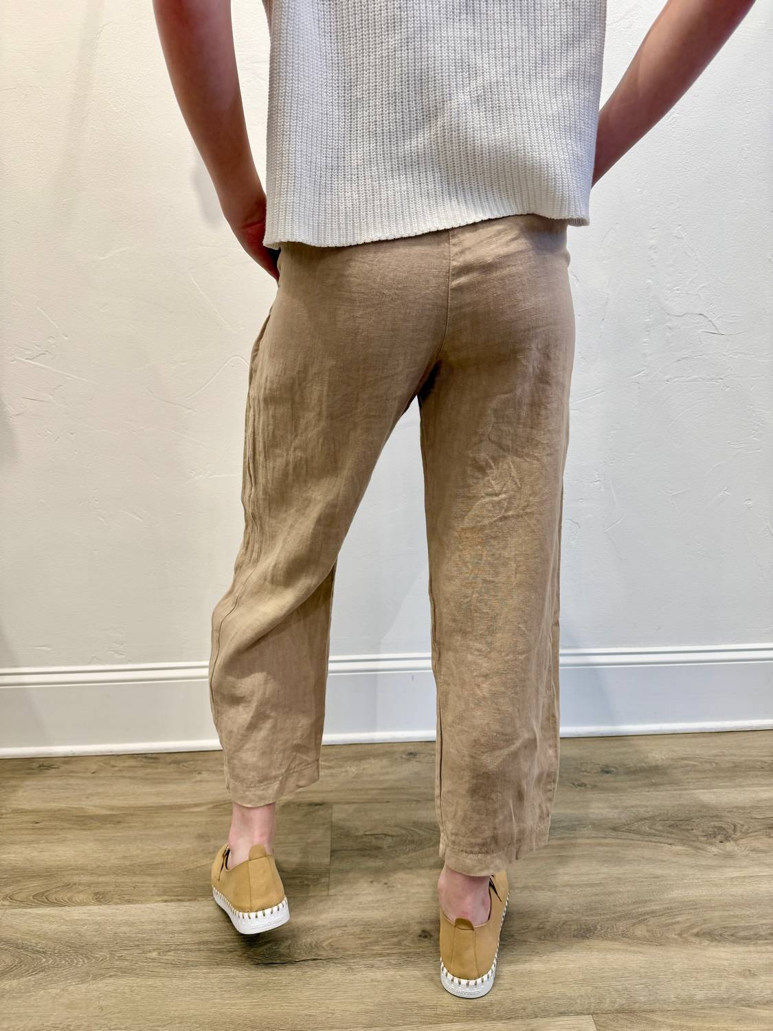Milio Milano - Pleated Linen Straight Leg Pants